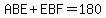ABE%2BEBF=180
