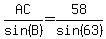 AC%2Fsin%28B%29=58%2Fsin%2863%29