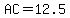 AC=12.5
