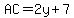 AC=2y%2B7+