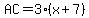 AC=3%28x+%2B+7%29