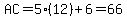 AC=5%2812%29%2B6=66