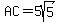AC=5sqrt%285%29