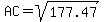 AC=sqrt%28177.47%29