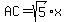 AC=sqrt%285%29x