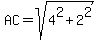 AC+=+sqrt%284%5E2%2B2%5E2%29