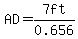 AD=7ft%2F0.656