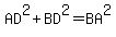 AD%5E2%2BBD%5E2=BA%5E2