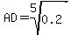 AD+=+root%285%2C0.2%29