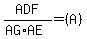 ADF%2F%28AG%2AAE%29=+%28A%29