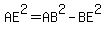 AE%5E2=AB%5E2-BE%5E2