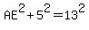 AE%5E2+%2B5%5E2+=+13%5E2