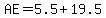 AE+=+5.5+%2B+19.5