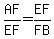 AF%2FEF=EF%2FFB