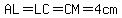 AL=LC=CM=4cm