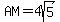 AM=4sqrt%285%29