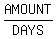 AMOUNT%2FDAYS