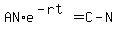 AN%2Ae%5E%28-rt%29=C-N