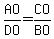 AO%2FDO=CO%2FBO+