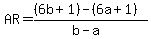 AR=%28%286b%2B1%29-%286a%2B1%29%29%2F%28b-a%29