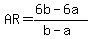 AR=%286b-6a%29%2F%28b-a%29