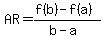 AR=%28f%28b%29-f%28a%29%29%2F%28b-a%29