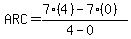 ARC=%287%284%29-7%280%29%29%2F%284-0%29