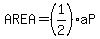 AREA=%281%2F2%29aP