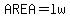 AREA+=+lw