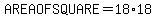 AREA++OF++SQUARE+=+18%2A18+