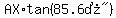 AX%2Atan%28%2285.6%B0%22%29