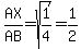 AX%2FAB=sqrt%281%2F4%29=1%2F2