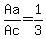 Aa%2FAc=1%2F3
