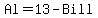 Al=13-Bill