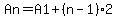 An=A1%2B%28n-1%29%2A2