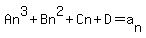 An%5E3+%2BBn%5E2%2BCn%2BD=a%5Bn%5D