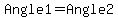 Angle+1=Angle+2