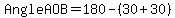 Angle+AOB+=+180-%2830%2B30%29