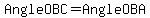 Angle+OBC=+Angle+OBA