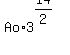 Ao%2A3%5E%2814%2F2%29