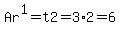 Ar%5E1=t2=3%2A2=6+