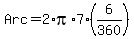 Arc+=+2%2Api%2A7%2A%286%2F360%29
