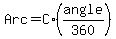 Arc+=+C%2A%28angle%2F360%29