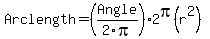 Arclength=%28Angle%2F2pi%29%2A2pi%28r%5E2%29