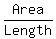 Area%2FLength