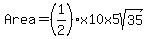 Area=%281%2F2%29x10x5sqrt%2835%29