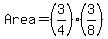 Area=%283%2F4%29%283%2F8%29