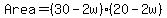 Area=%2830-2w%29%2820-2w%29