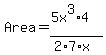 Area=%285x%5E3%2A4%29%2F%282%2A7%2Ax%29