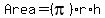 Area=%28pi%29r%2Ah